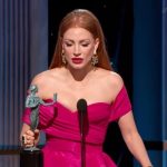 Jessica Chastain Instagram – The shock of last night really swept me off my feet! 😅 To my fellow SAG members, THANK YOU. It means so much to be recognized by you. I am honored to be able to bring the story of #GeorgeAndTammy to you. I loved playing Tammy Wynette. Thank you @georgettejoneslennon for trusting me with your mom’s story, @abesylviamightyreal for crafting it into our beautiful 6 episodes, the GOAT #michaelshannon, & the village at @showtime. I’m back in NY and still over the moon 😘