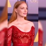 Jessica Chastain Instagram - I’ve had my eye on this @zuhairmuradofficial for quite some time ♥️ Thank you for letting me wear this beautiful piece