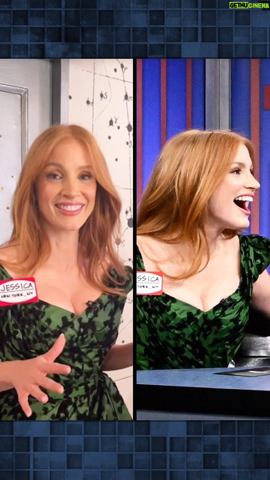 Jessica Chastain Instagram - We take games very seriously around here… 🤣 @jessicachastain #FallonTonight