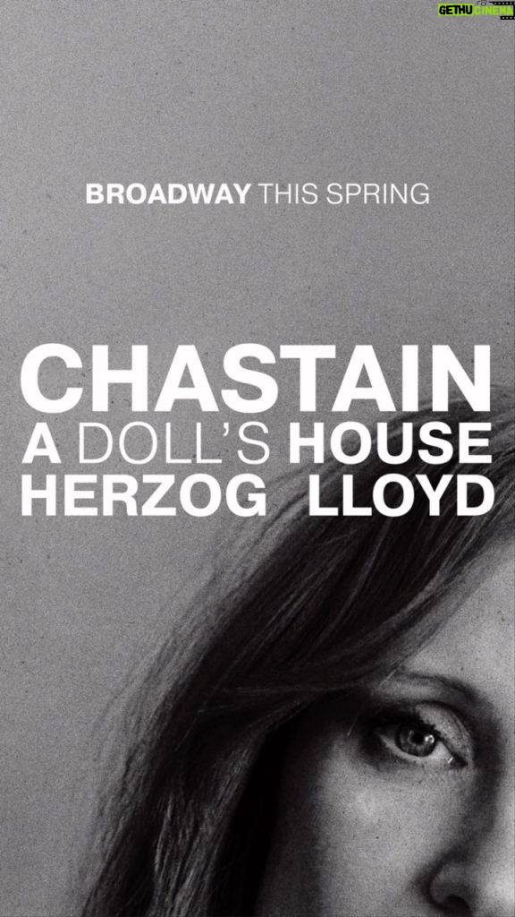 Jessica Chastain Instagram - When I sat down with the brilliant Jamie Lloyd 5 years ago to discuss a possible collaboration, I was over the moon when we decided on A Doll’s House. We were set to start rehearsals in London in April 2020, but little did we know what the world (and a pandemic) had in store for us. While home in NY, walking around the empty theater district made my heart hurt. New York has been my home for over 20 years and it’s immensely important to me to take care of this city and support my artist neighbors, who all struggled while our theaters were closed for so long. So I couldn’t be happier to play Nora in A Doll’s House on Broadway! I’m very excited to work with Jamie and the incredible Amy Herzog in this city that formed me. I hope in the future to work in The West End but for now I can’t wait to be together with all of the wonderful people of New York and my artistic community on Broadway.