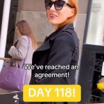 Jessica Chastain Instagram - As of 12:01 a.m. PT on Nov. 9, our strike is officially suspended! So proud of @sagaftra, our incredible leadership, @officialfrandrescher, @duncanci, and the thousands of members who stood in solidarity. Thank you to our sister unions who showed up in solidarity. Let’s get back to work! 🤍 Hats off to our negotiating committee... We have achieved a deal of extraordinary scope that includes “above-pattern” minimum compensation increases, unprecedented provisions for consent and compensation that will protect members from the threat of AI, and for the first time establishes a streaming participation bonus. 🎉
