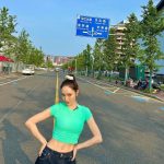 Jessica Jung Instagram - I’ll be the mint to your chocolate chip💚🍫🍦🏃🏻‍♀️😜