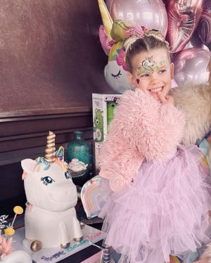 Jessica Simpson Instagram - Birdie Mae Johnson is 4!!! This adorable wonder of a unicorn kiddo illuminates every color in the rainbow…her favorite color…Birdie magically makes us laugh AT ALL TIMES capturing attention from EVERYONE! She is uniquely and effortlessly herself. This little lady celebrates and twirls through her life in tutus with a pure unique understanding in her soul of glitter sparkles. We love her SO VERY MUCH and she knows it. Birdie is a symphony of STARDUST and born to SHINE. I smiled the entire time writing this because even when she isn’t home, I feel her presence glowing inside of me. Bird puts the HAPPY to the BIRTHDAY
3/19/19