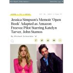 Jessica Simpson Instagram - I finally get to say what I have been wantin’ to say for years now so bear with me as I type through streaming (pun intended) tears of joy and Grace (another pun I can’t tell you about yet 😜) Open Book has opened the door to all of my wildest dreams as an artist, author and entertainer. This project holds my heart completely, infatuates my mind on every level, and deeply seduces my soul to the core. I have spoken about determined patience frequently. Not until now, in this very moment do I get to share the reward of how it feels on this side of the rainbow. I have been obsessed with @tomkapinos as much as any artist or literary student has been since the days of HS being a Dawson’s Creek fan geek-to my personal coming of age years of self discovery a bit later in life after divorce watchin’ the PILOT BIBLE of Californication in 2007! All 💫 have aligned for what is to come with a dream team and the very best of the best in this business! The ONE and ONLY Creator, Writer, EP-TK 🤍 Dir/EP Adam Bernstein who innately has an artistic capability to make you feel every emotion in less than 30 mins with his dynamic range that is beyond measure leavin’ you obsessive. @GilesDunning, a genius DP that tells a story through the lens with filmic visual nuanced style captivating your eyeballs and physically elevating all kinds of stimulation. Watch one of my favorites “Icky Thump” The White Stripes for electric visuals of rock n roll cinematic satisfaction. Thank you to my Amazon fam for believin’ in my purpose, creativity and givin’ me this epic platform. Thanks @PatrickMoran1 who has held tight my vision from day 1. My soulmate EP’s @austagram and @laceofbase WE DID IT HOLY WHOA (pun) y’all have made me feel safe inside my passion with leadership when I’ve wanted to fall into insecurities. Ya’ll continued to remind me thru this entire process to walk through my fears. @KatelynTarver, it is an honor to find myself in your eyes. It is your time to shine beautiful. @JohnStamos, I am so grateful to work alongside a legend, but even more so, I am VERY ready to watch you break the mold as Butch Thorne, always makin us swoon! And…🎬