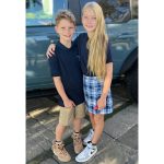 Jessica Simpson Instagram - These two had an amazing first day of school! I’m so proud! Heart is full. Growin’ up and ownin’ it. Happy kiddos.
