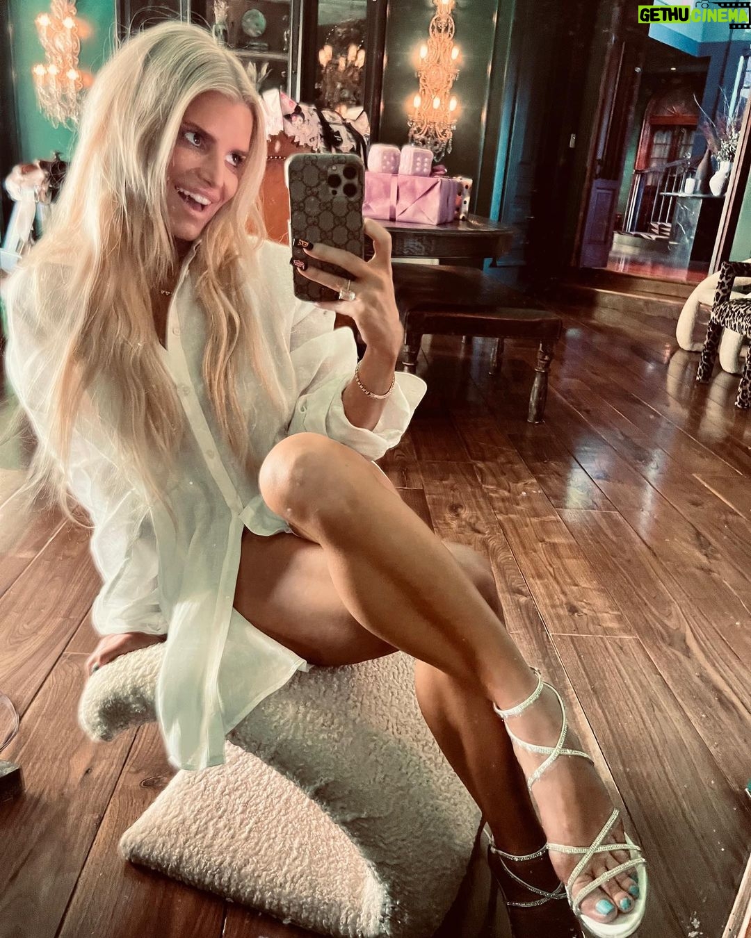 Jessica Simpson Instagram - I have to say I got sentimental with our newest Bridal shoe collection launch. I ran upstairs to grab Eric’s wedding shirt for a photo to reveal one of my faves in the capsule, the Jaeya. #SayYesWithJS