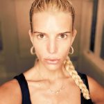 Jessica Simpson Instagram - This shower was LIT so I snapped a selfie 😜 I have never been in a shower that has a mirror- who has time to look at themselves shower? I would have soap in my eyeballs!
