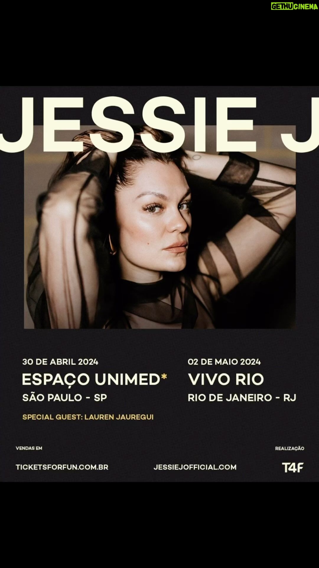 Jessie J Instagram - π« LIVE NOW π Link in my story and highlight βSHOWS 2024β COME AND π WITH US π
π βοΈπ§π·One of the most special places to me β’ Was never going to let the summer go by and not come and see my heartbeats AND Iβm bringing @laurenjauregui for the show in SΓ£o Paulo π§π·βοΈ Brazil
