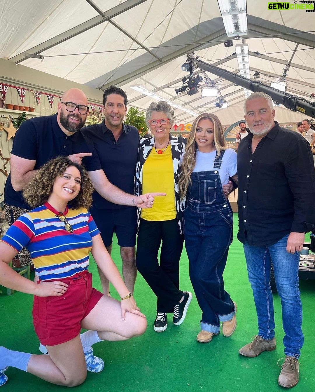 Jesy Nelson Instagram - Thanks to the @britishbakeoff and @su2cuk team for having me ❤️ Safe to say you won’t be receiving a home made cake from me anytime soon 😳 1 in 2 of us in the UK will get cancer in our lifetime. Your support could make a huge difference to so many. Stand Up To Cancer and donate to life-saving research today. If you’d like to donate the link is on my stories now. Tune into @channel4 from 7:45pm GMT 🤍