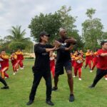 Jet Li Instagram - I’m honored to teach a Taiji class to rural teachers and NBA legends in Taiji Zen’s collaboration with the Jack Ma Foundation #healthylifestyle #taiji #alonzomourning Sanya, Hainan, China