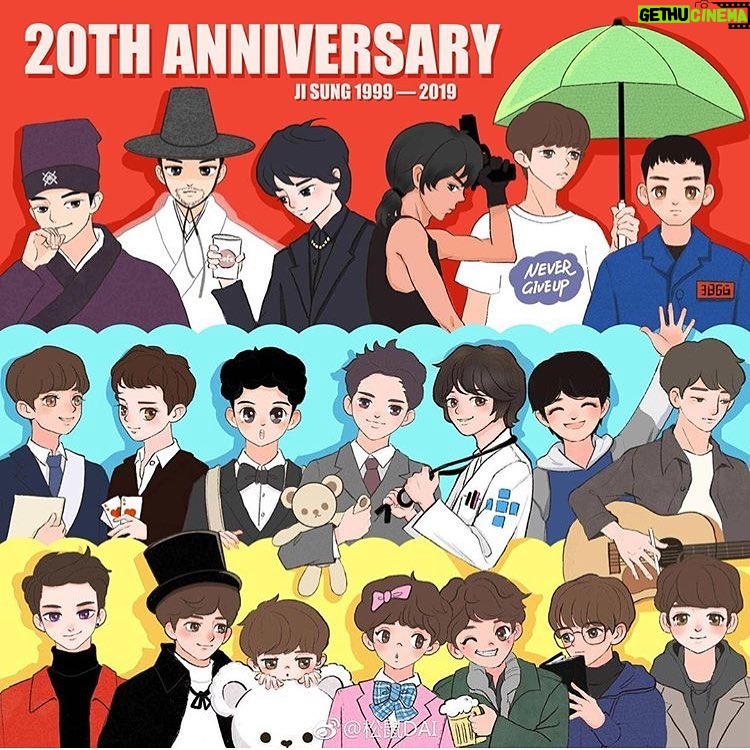 Ji Sung Instagram - Thank you so much~. My fans~❤️