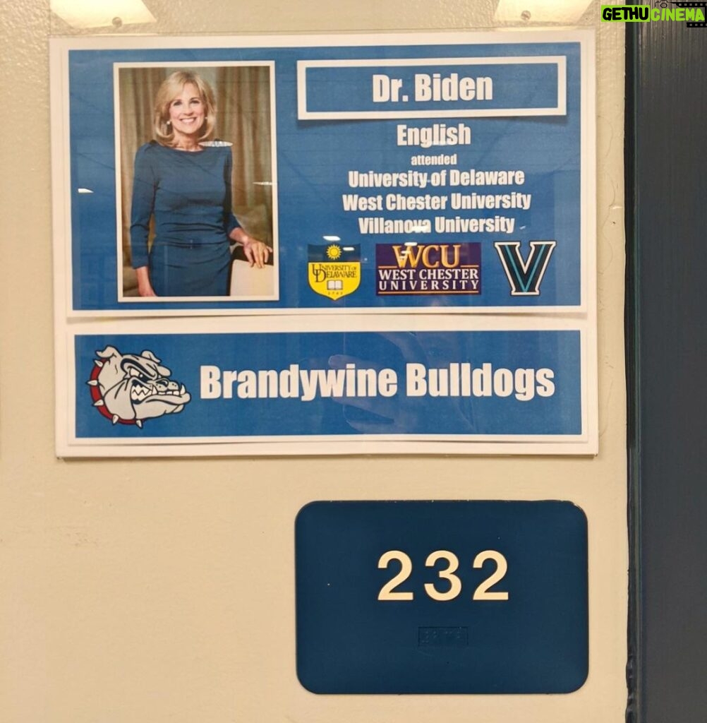 Jill Biden Instagram - I’m back. Brandywine High School