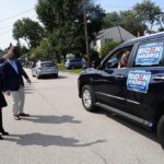 Jill Biden Instagram - 2020 campaigning: car parades! Manchester, New Hampshire