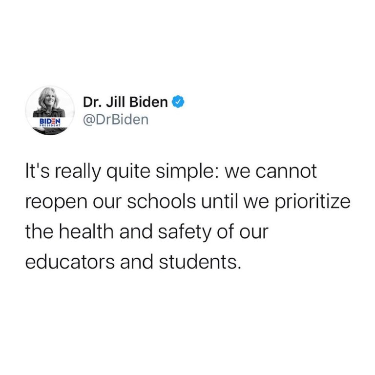 Jill Biden Instagram - Joe and I understand this deeply, which is why today I spoke with Pittsburgh teachers about their real concerns and needs as educators.