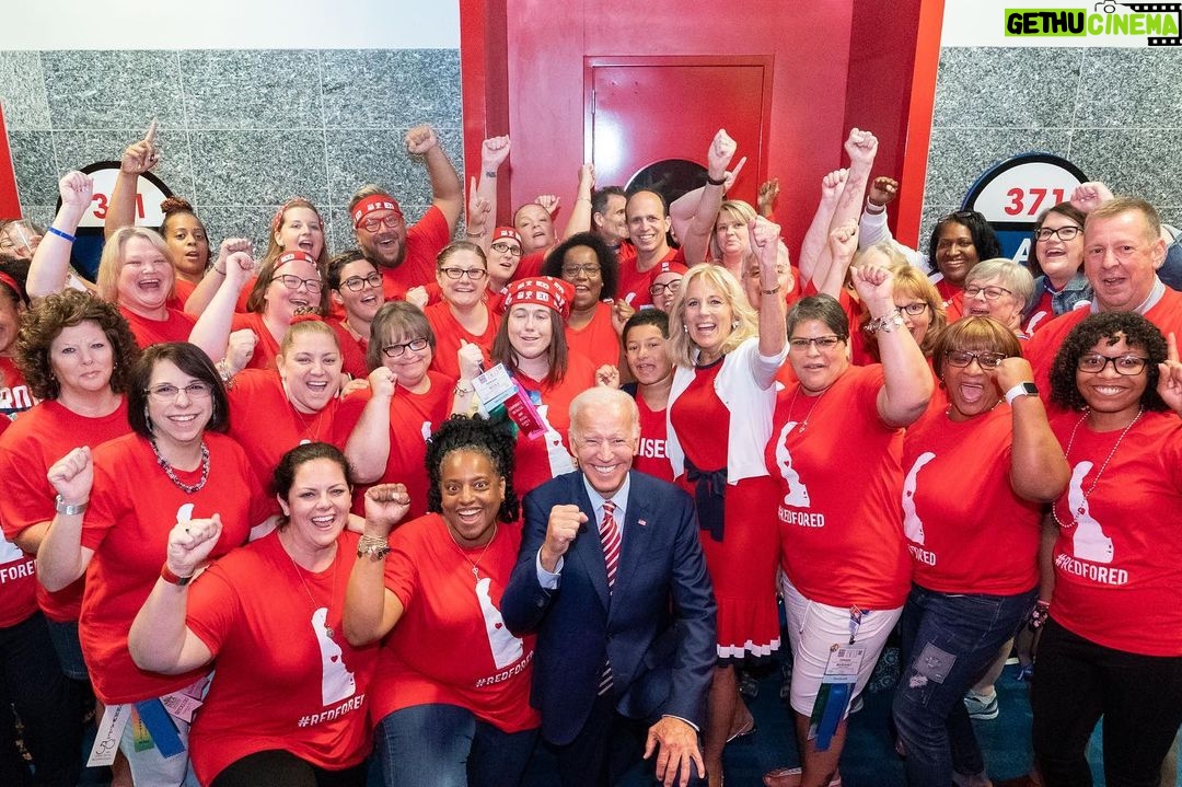 Jill Biden Instagram - Thank you, Lily Eskelsen García and the @NEAToday family for your endorsement. You have my word as a Biden: @JoeBiden and I will always stand by you and lift up this profession. #TeamJoe is honored to have the NEA with us.