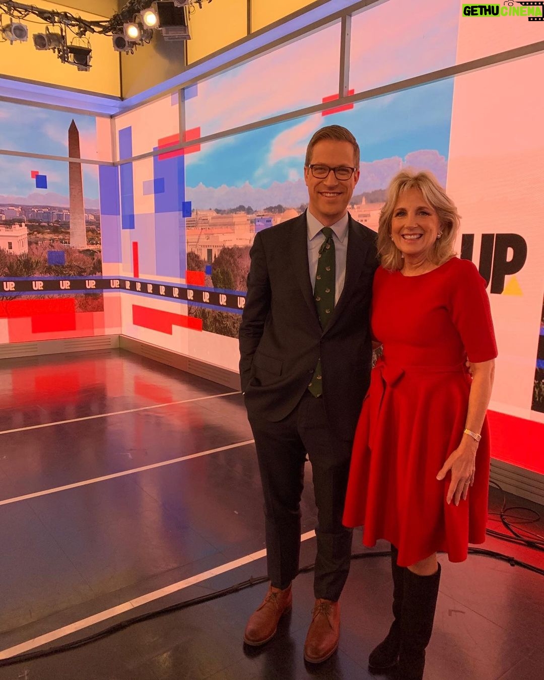 Jill Biden Instagram - It was great to be on @msnbc with @davidgura today! 30 Rockefeller Plaza