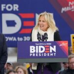 Jill Biden Instagram – The future starts here in Iowa and it starts today. It starts with all of us coming together to stand up for what’s right and elect @JoeBiden as President. Great day one of the #NoMalarkey bus tour! Council Bluffs, Iowa