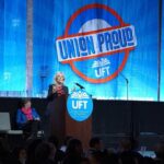 Jill Biden Instagram - Thank you @uftny for having me and @joebiden today at #TeacherUnionDay2019. It’s time we recognize the value and impact of our profession and equip #teachers with the resources needed to transform students‘ futures.