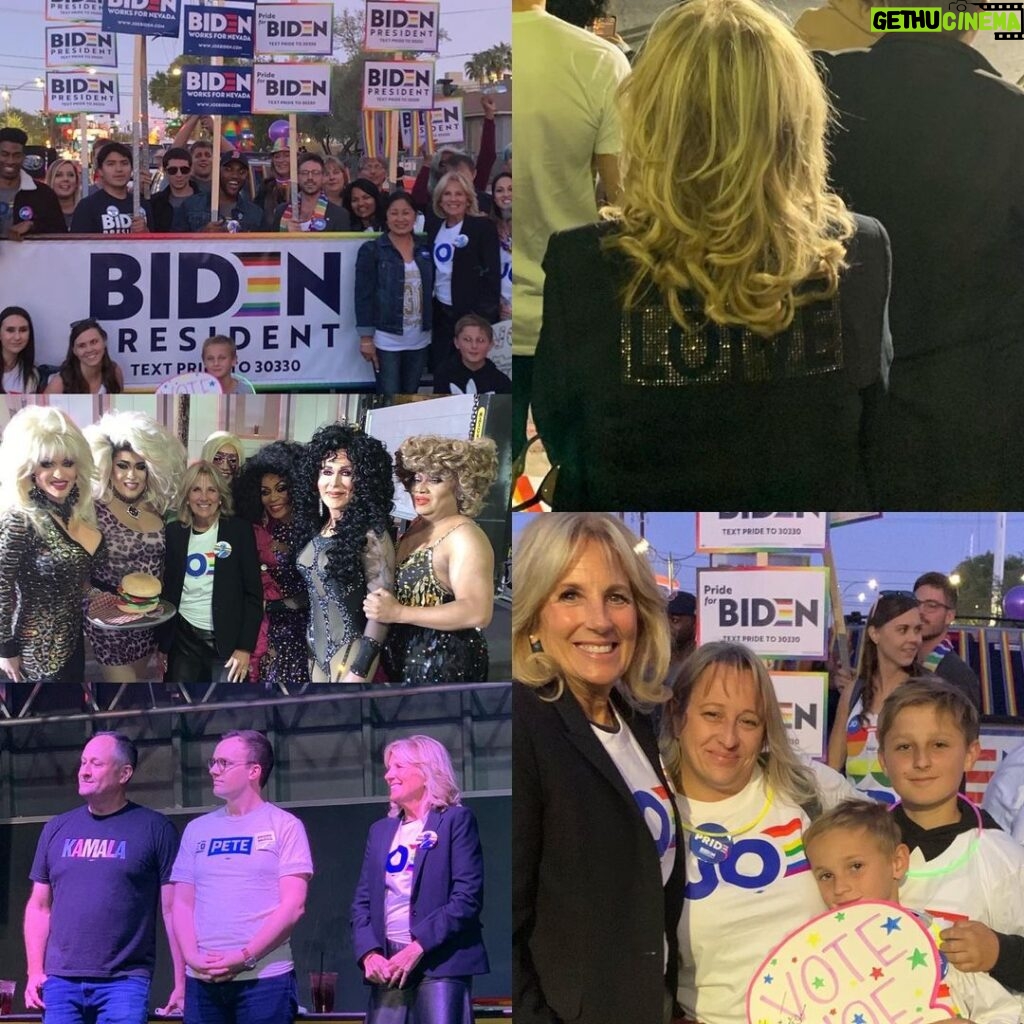 Jill Biden Instagram - As president, Joe Biden will never forget you and will never stop fighting with you. True equality is ours if we build it together. #LoveIsLove Happy #Pride Las Vegas! Las Vegas, Nevada
