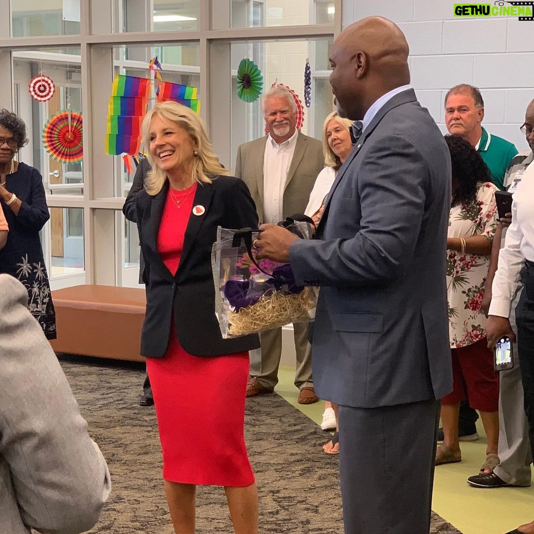 Jill Biden Instagram - Today we spoke with educators and leaders from across the state about the strength and needs of their districts. What an inspiring first day in South Carolina. I wish my colleagues a wonderful summer!