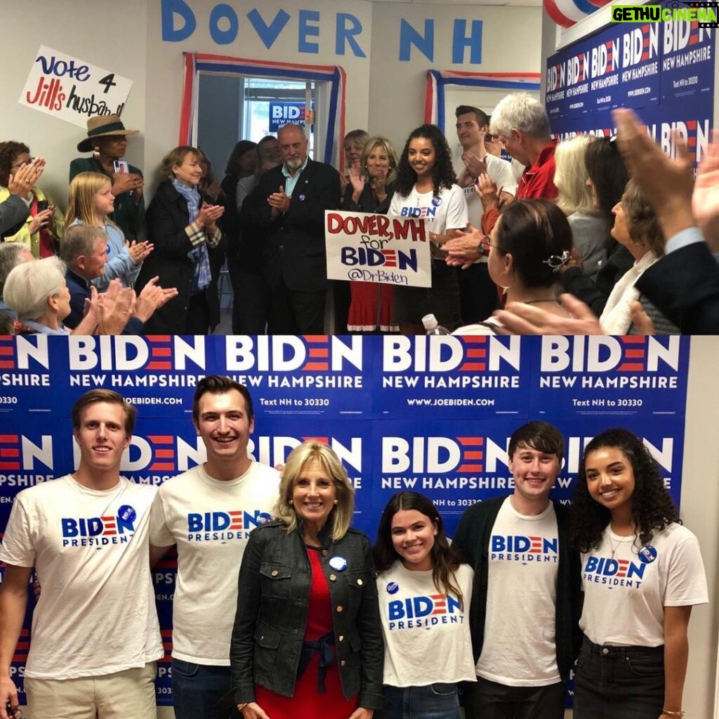 Jill Biden Instagram - Thank you for spending your Saturday morning with me, Dover, NH! #TeamJoe