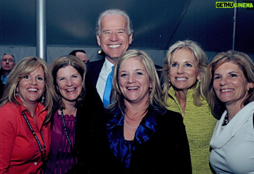 Jill Biden Instagram - My sisters and Joe .... I grew up the oldest of five girls in a suburb of Philly ... we complete each other - love and laughter #siblinglove #nationalsiblingsday #phillygirls