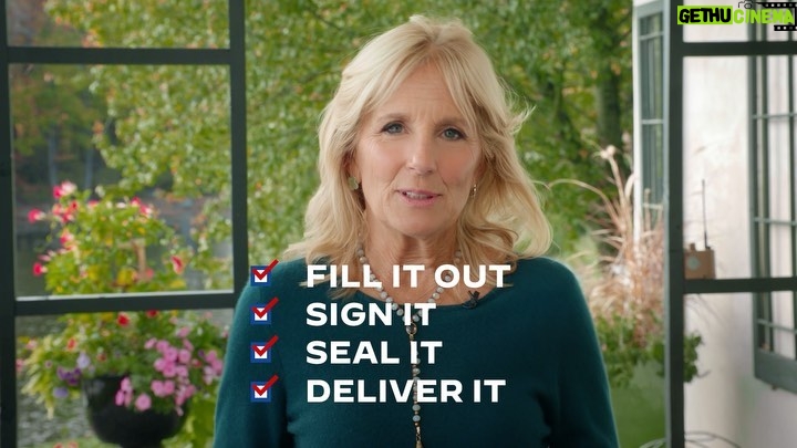 Jill Biden Instagram - Is your ballot still sitting at home? I’m asking you to: • Fill it out. • Sign it. • Seal it. • Deliver it.