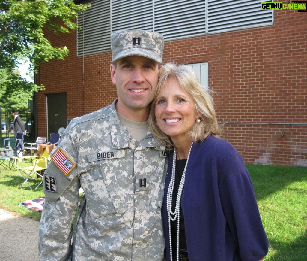 Jill Biden Instagram - I remember what it was like when Beau was deployed in Iraq. It was a mix of pride and fear, a longing for that empty seat at the dinner table to be filled again. Today, on #NationalDayOfTheDeployed, Joe and I are thinking of the thousands of families missing loved ones.