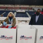 Jill Biden Instagram - Small acts of kindness can mean so much - especially to a service member deployed overseas or a military family missing them at home. Thank you @OpGratitude for letting us join you today and for all you do. D.C. Armory