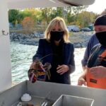 Jill Biden Instagram - Happy Lobster Day from Maine! I will always remember your warm welcome. Thank you Blue Hill and the lobstermen and women of Maine. Your work is your passion. Joe and I see you. Blue Hill, Maine