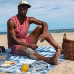 Jimmy Butler Instagram - love being uncomfortable hot on the beach because my offsprings wants to have a damn picnic.