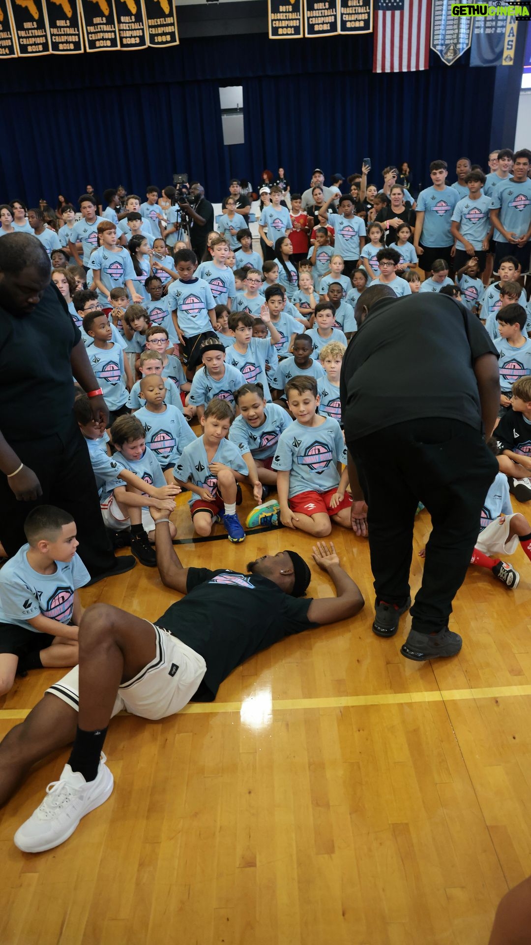 Jimmy Butler Instagram - day 1 south florida @celebritysportsacademy camp. we do it for the kids
