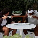 Jimmy Butler Instagram - teaching rook the ropes @hotelsdotcom Beverly Hills, California