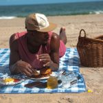 Jimmy Butler Instagram - love being uncomfortable hot on the beach because my offsprings wants to have a damn picnic.