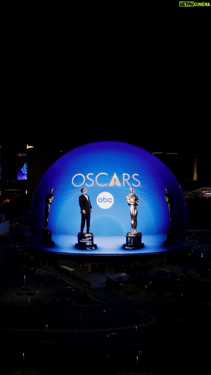 Jimmy Kimmel Instagram - Ever since I was a little boy growing up in Vegas, I dreamed about A. being on the Sphere and B. That there would be a Sphere. I am hosting the #Oscars LIVE Sunday at a NEW TIME. 7e|4p on ABC