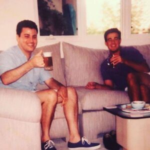 Jimmy Kimmel Instagram - Cheers and a very happy 50th to my dear old pal and second little brother @CarsonDaly. We met before we were old enough to legally drink these beers. I am proud of all you’ve accomplished since we worked in that dirty little radio station in Palm Springs but even prouder that you’ve become one of the best men I know.