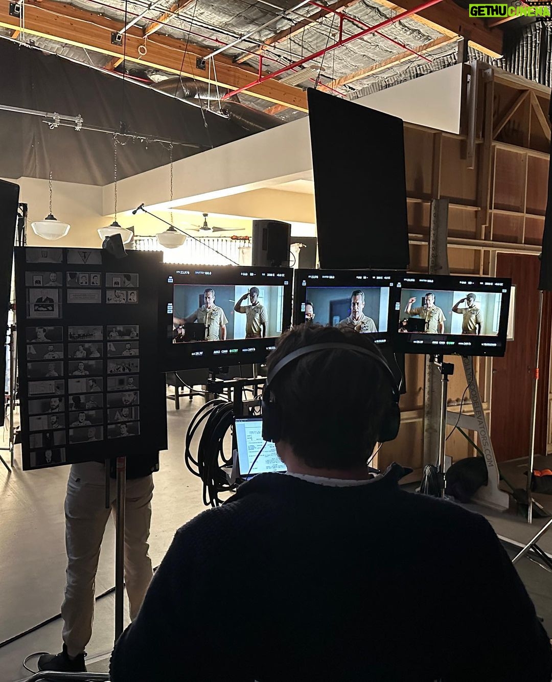 Jimmy Kimmel Instagram - TWO WEEKS until the #Oscars! Behind the scenes with Top Guns Jon Hamm, Charles Parnell & Double Admiral Billy Crystal. Link in bio. @TheAcademy