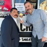 Jimmy Kimmel Instagram - Thanks to my friend @JimmyFallon for the ice cream, my idol @TheNormanLear for the coffee & my meatstro @AdamPerryLang for the BBQ to celebrate our 20th #KIMMELx20