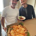 Jimmy Kimmel Instagram - Lunch by the great Mark Iacono @Lucali_BK - pizza and meatballs so good I used the f word 11 times eating it