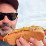 Jimmy Kimmel Instagram - Still the classic - a well-done Nathan’s with mustard and kraut at Coney Island #Brooklyn Coney Island Beach Brooklyn, NY