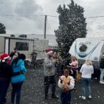 Jimmy Kimmel Instagram - Thanks to my co-workers at @JimmyKimmelLive, yesterday we brought food, gifts & essentials to @StJosephCtr. Thanks to Mayor-Elect @RepKarenBass & @CurrenDPriceJr for showing up and @GavinNewsom & @HollyJMitchell for helping us create this Safe Landing for Families. My wife Molly & I are matching ALL donations up to $50k at the link in my bio.