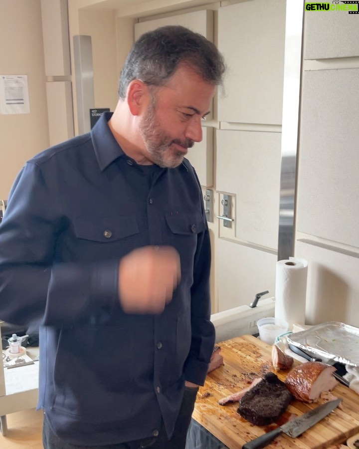Jimmy Kimmel Instagram - Last lunch in Brooklyn - Thanks to the great @WDurney and @HomeTownBarbque. #KimmelinBrooklyn Brooklyn, New York