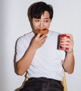 Jin Goo Instagram - 🍕🥤