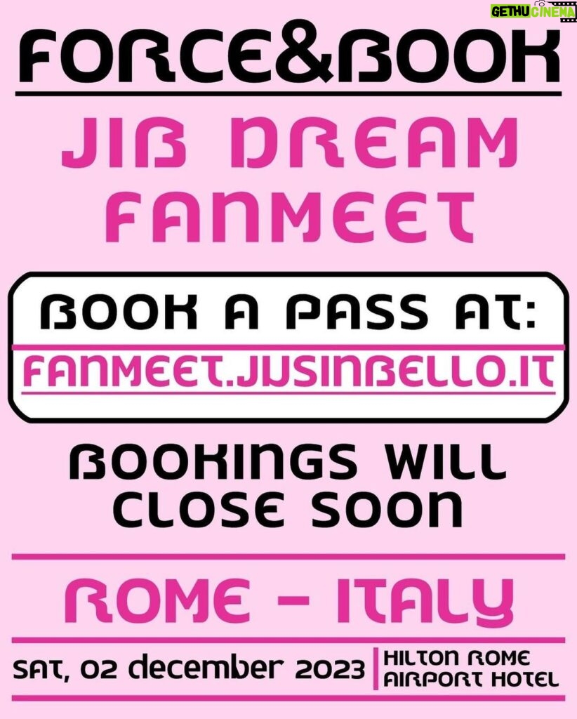 Jiratchapong Srisang Instagram - Who's happy about our 1st European fanmeet? Come to show us your love in Rome on December 2nd! Rome,ltaly
