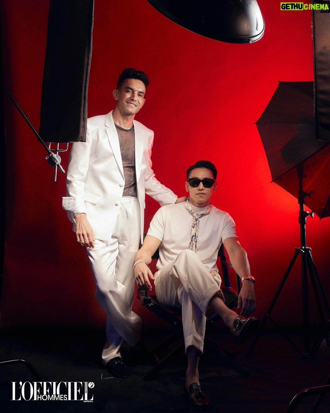 Jirayu Thantrakul Instagram - L’Officiel Hommes Thailand @hommesthailnd L’Officiel Hommes to Celebrate The Magnificent Year #HommesThailand #LOfficielHommesThailand #LOfficielHommesParty #OPPOxAMBUSH #HappyFlippedYear #RadoThailand #PaperPlaneProject #JohnnieWalkerGoldLabel