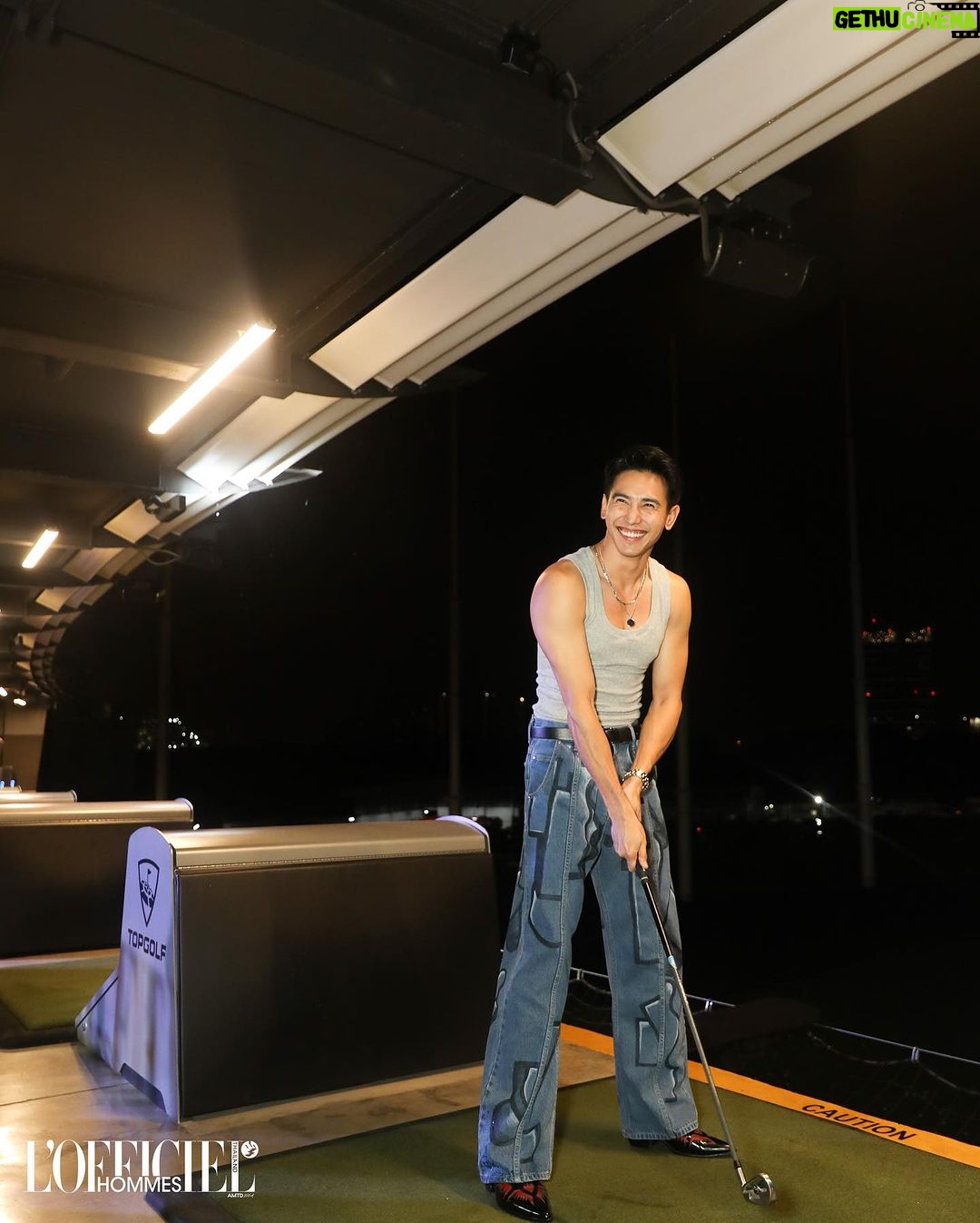 Jirayu Thantrakul Instagram - งานสนุกและดีใจที่ได้เจอทีมนี้ครับ #Topgolf #TopgolfMegaCity #TopgolfThailand #HommesThailand #LOfficielHommesThailand #LOfficielHommesxTopgolf