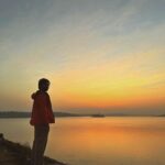 Jitendra Kumar Instagram - Breather .. 🧍‍♂️ #waterbody #sunsets