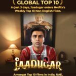 Jitendra Kumar Instagram – Love coming from you guys is immensely magical!!♥️♥️♥️♥️ .. Thank you everyone❤️🤗🙏 … In 3 days..!! Jaadugar joins the weekly list of Top 10 most watched Non-English films in the world!

#global #world #movies #jaadugar #netflix #love