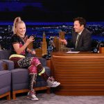 JoJo Siwa Instagram - Make sure you guys watch The Tonight Show tonight!!!! Jimmy and I do an epic dance battle and talk about so many things!!!! @fallontonight