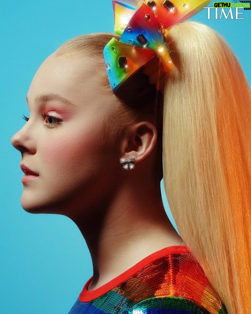 JoJo Siwa Instagram - “What do people want me to do? Wear black every day?”🌈! Thank you so much TIME for this incredible interview and article (link in my bio)! And thank you to everyone who accepts me for who I am! Trust me, I know I’m different from most 16yr olds, I know I dress different, I know I act different, I know people my age don’t normally live life the way I live mine, but I get to do what I love 24/7 and I get to inspire the next generation of kids on such important incredible things like being kind, being confident, and having fun!🌟 Love you guys!